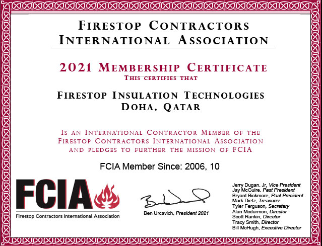 FCIA Membership Certificate